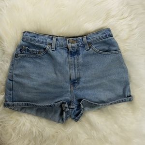 Vintage High Waisted RL Polo Jean Shorts Size 8